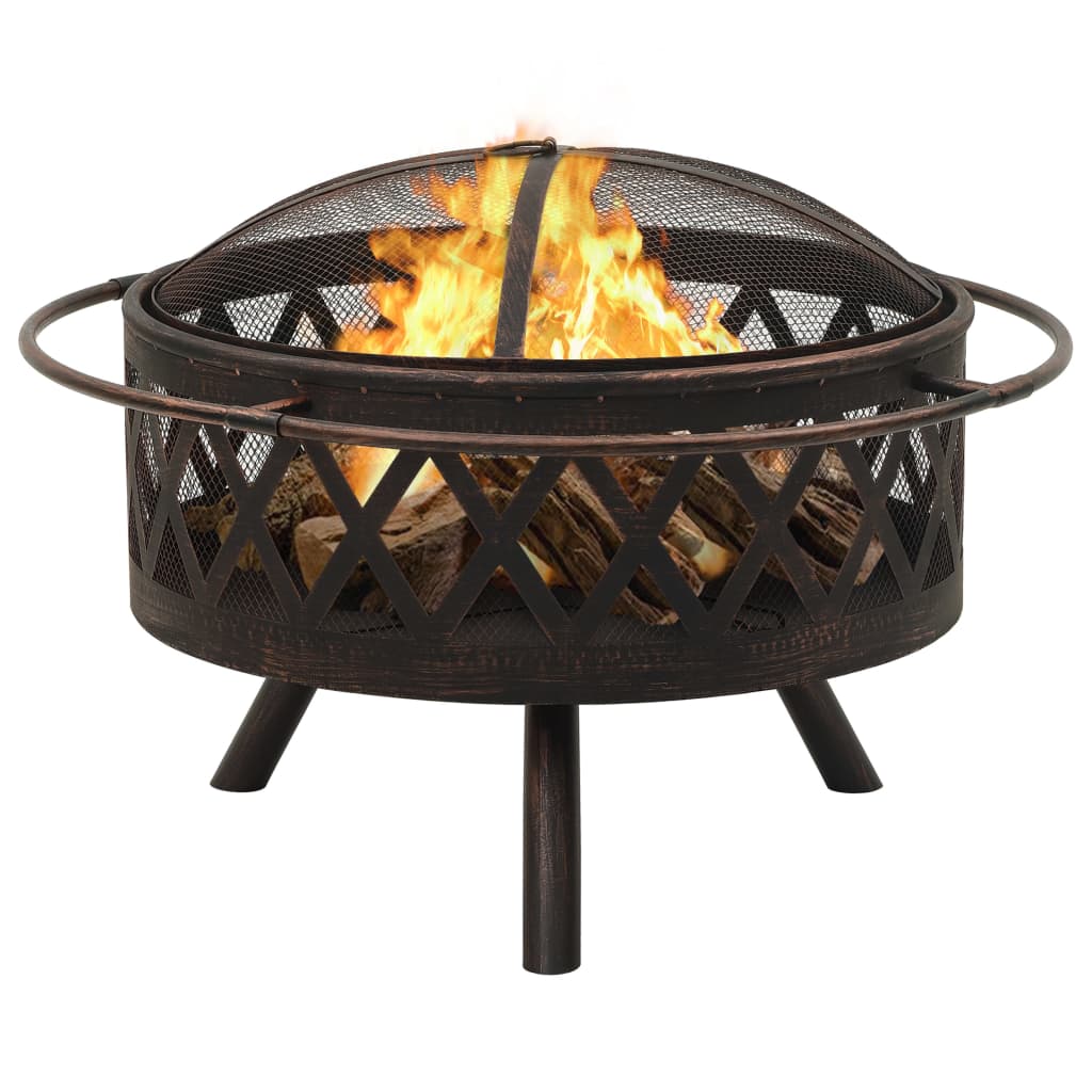 8720286083321_g_en_hd_1 vidaXL Rustic Fire Pit with Poker 76 cm XXL Steel - Image 2
