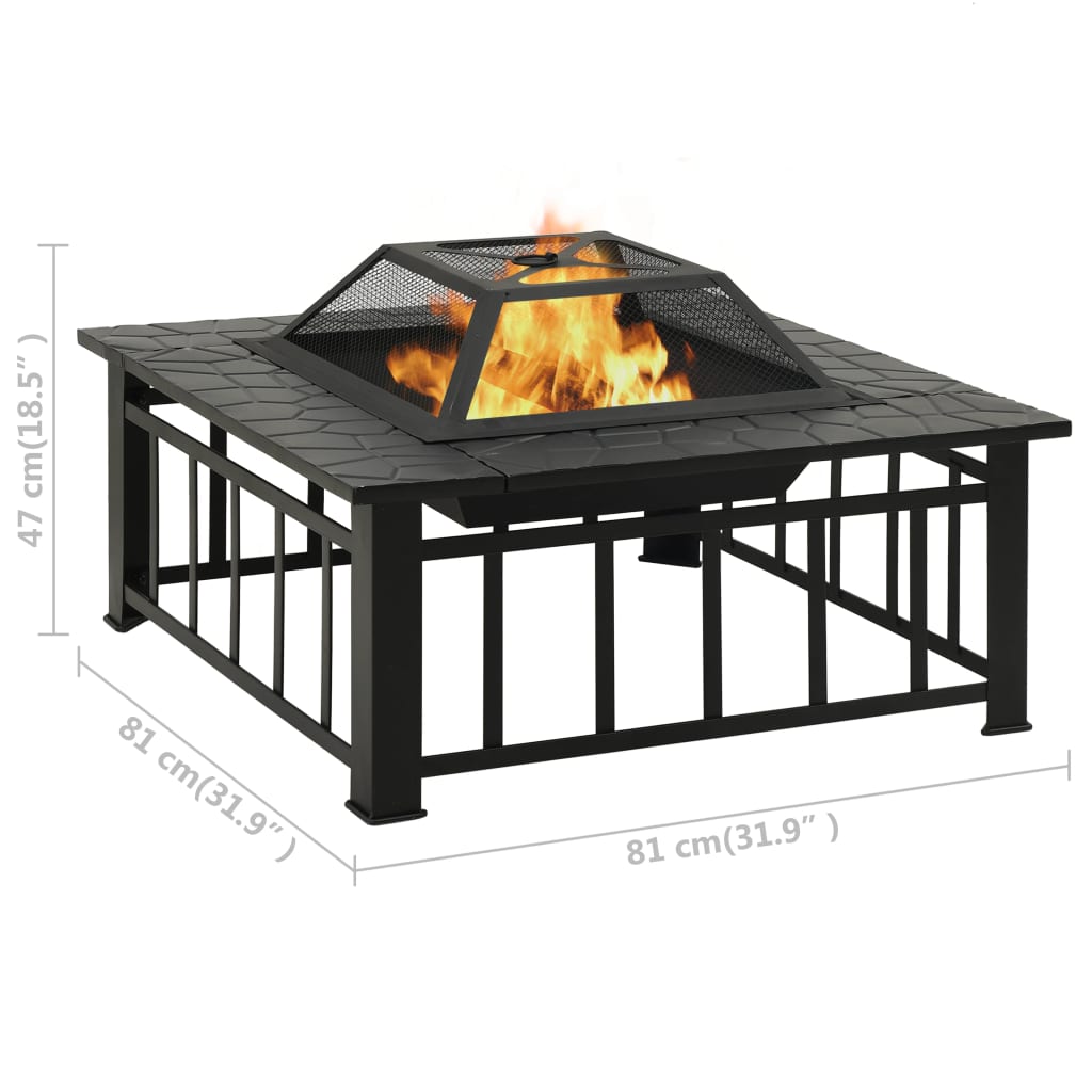 8720286083352_g_en_hd_7 vidaXL Garden Fire Pit with Poker 81x81x47 cm XXL Steel - Image 8