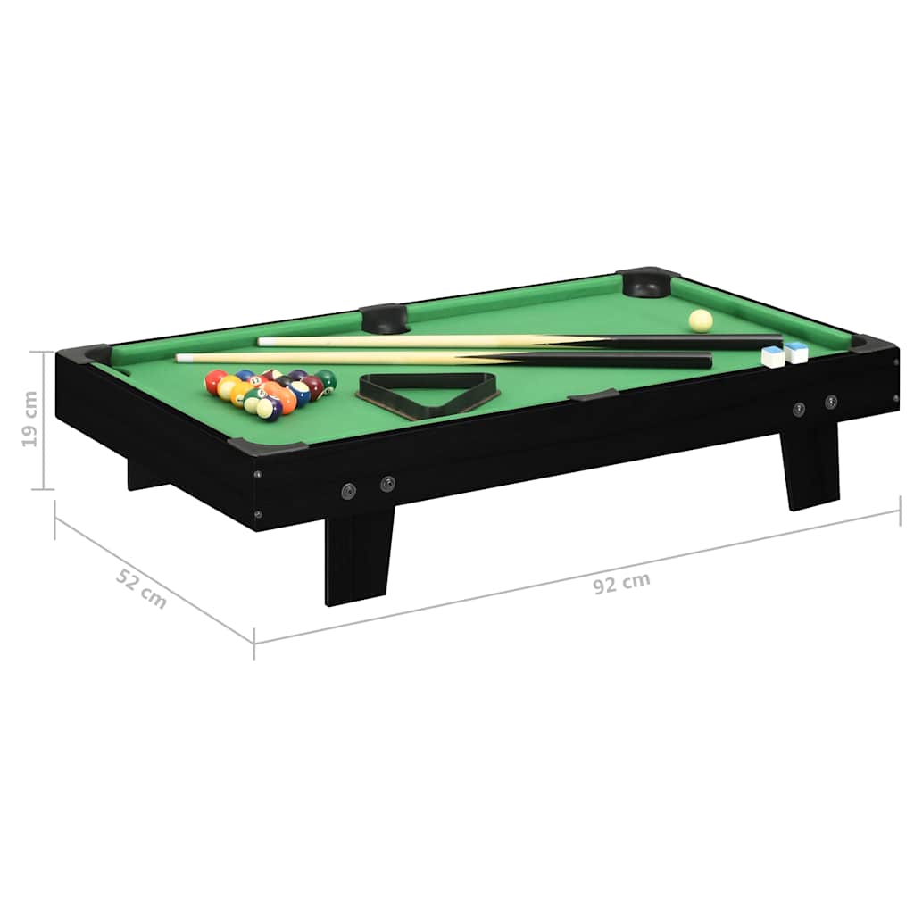 8720286083451_g_en_hd_7 vidaXL 3 Feet Mini Pool Table 92x52x19 cm Black and Green - Image 8