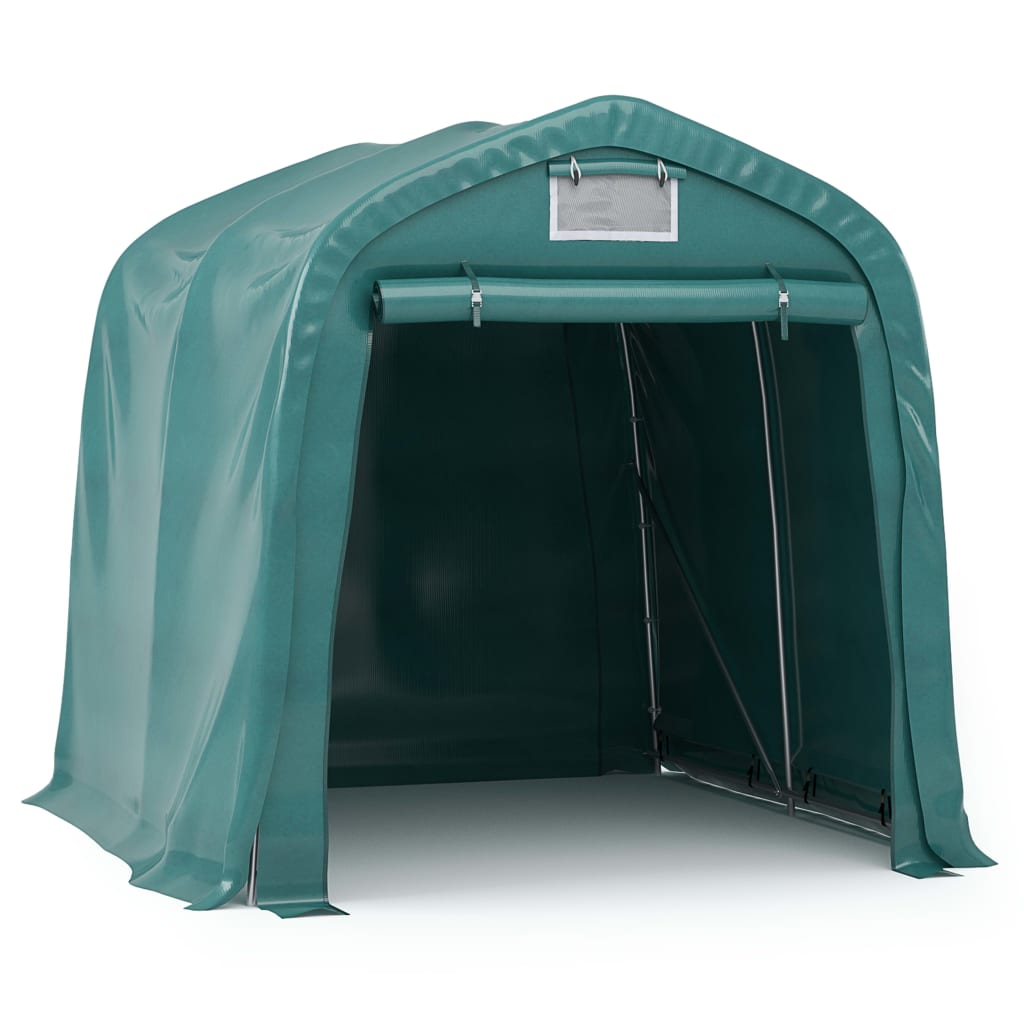 8720286083499_a_en_hd_1 vidaXL Garage Tent PVC 1.6x2.4 m Green - Image 2