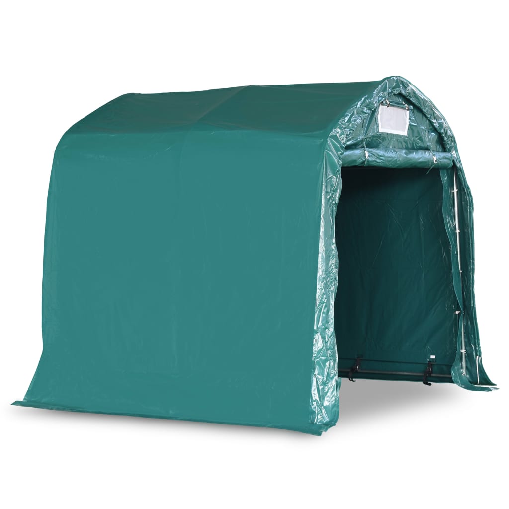 8720286083505_g_en_hd_2 vidaXL Garage Tent PVC 2.4x2.4 m Green - Image 4