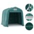 vidaXL Garage Tent PVC 2.4x2.4 m Green - Image 5