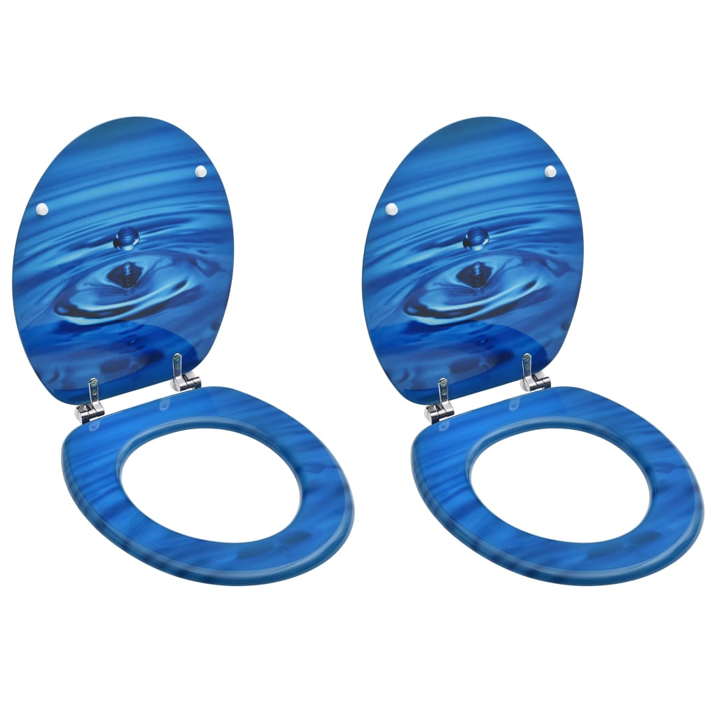 8720286084106_a_en_hd_1 vidaXL WC Toilet Seats with Lid 2 pcs MDF Blue Water Drop Design - Image 1