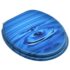 vidaXL WC Toilet Seats with Lid 2 pcs MDF Blue Water Drop Design - Image 3