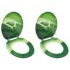 vidaXL WC Toilet Seats with Lid 2 pcs MDF Green Water Drop Design