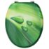 vidaXL WC Toilet Seats with Lid 2 pcs MDF Green Water Drop Design - Image 5