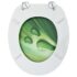 vidaXL WC Toilet Seats with Lid 2 pcs MDF Green Water Drop Design - Image 6