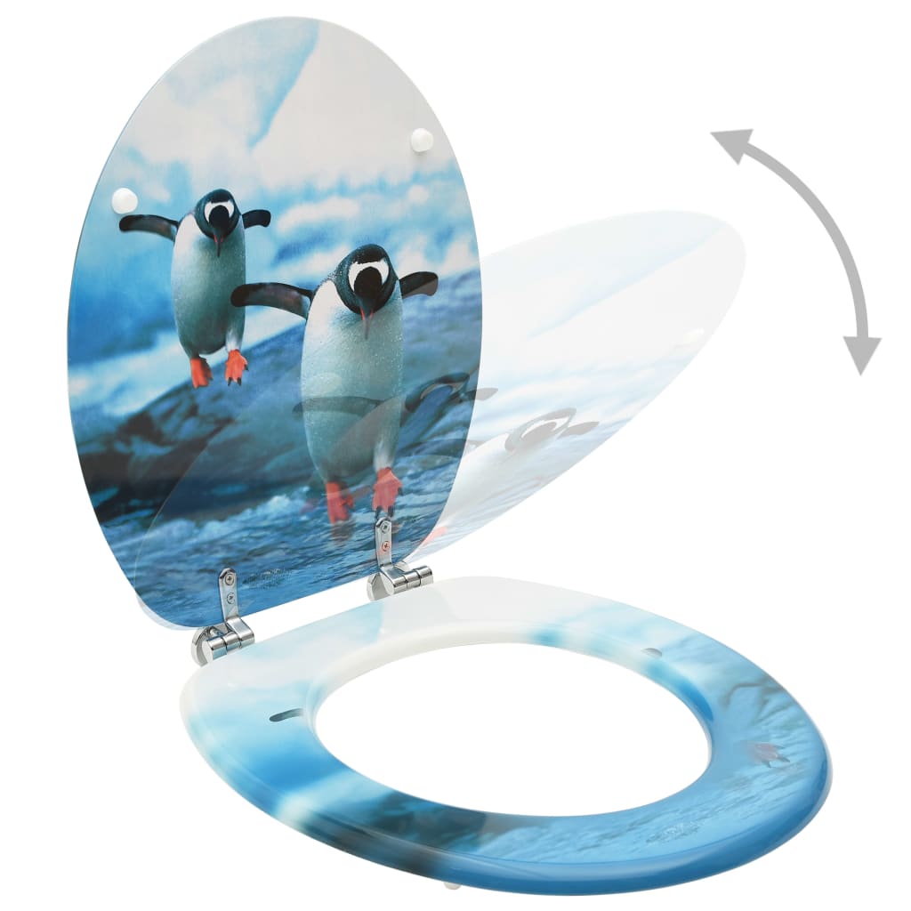 8720286084137_g_en_hd_1 vidaXL WC Toilet Seats with Lid 2 pcs MDF Penguin Design - Image 2