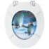 vidaXL WC Toilet Seats with Lid 2 pcs MDF Penguin Design - Image 6
