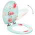 vidaXL WC Toilet Seats with Soft Close Lid 2 pcs MDF Flamingo Design - Image 2