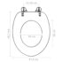 vidaXL WC Toilet Seats with Soft Close Lid 2 pcs MDF Blue Water Drop Design - Image 9