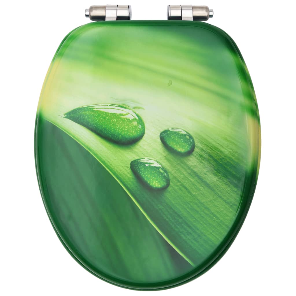 8720286084175_g_en_hd_4 vidaXL WC Toilet Seats with Soft Close Lid 2 pcs MDF Green Water Drop Design - Image 5