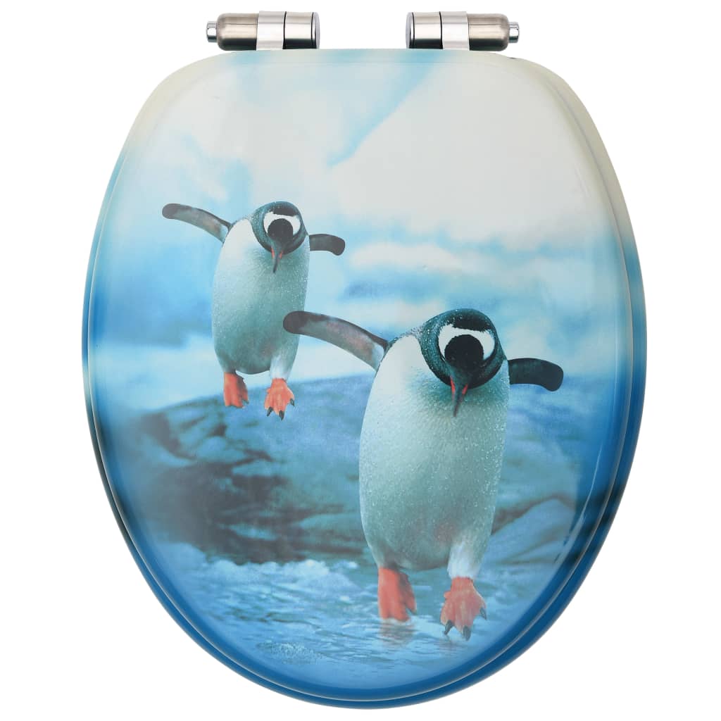 8720286084199_g_en_hd_4 vidaXL WC Toilet Seats with Soft Close Lid 2 pcs MDF Penguin Design - Image 5