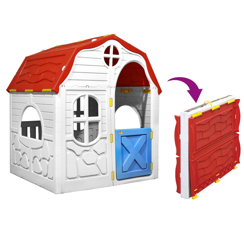 8720286084311_g_en_hd_1 vidaXL Kids Foldable Playhouse with Working Door and Windows - Image 2