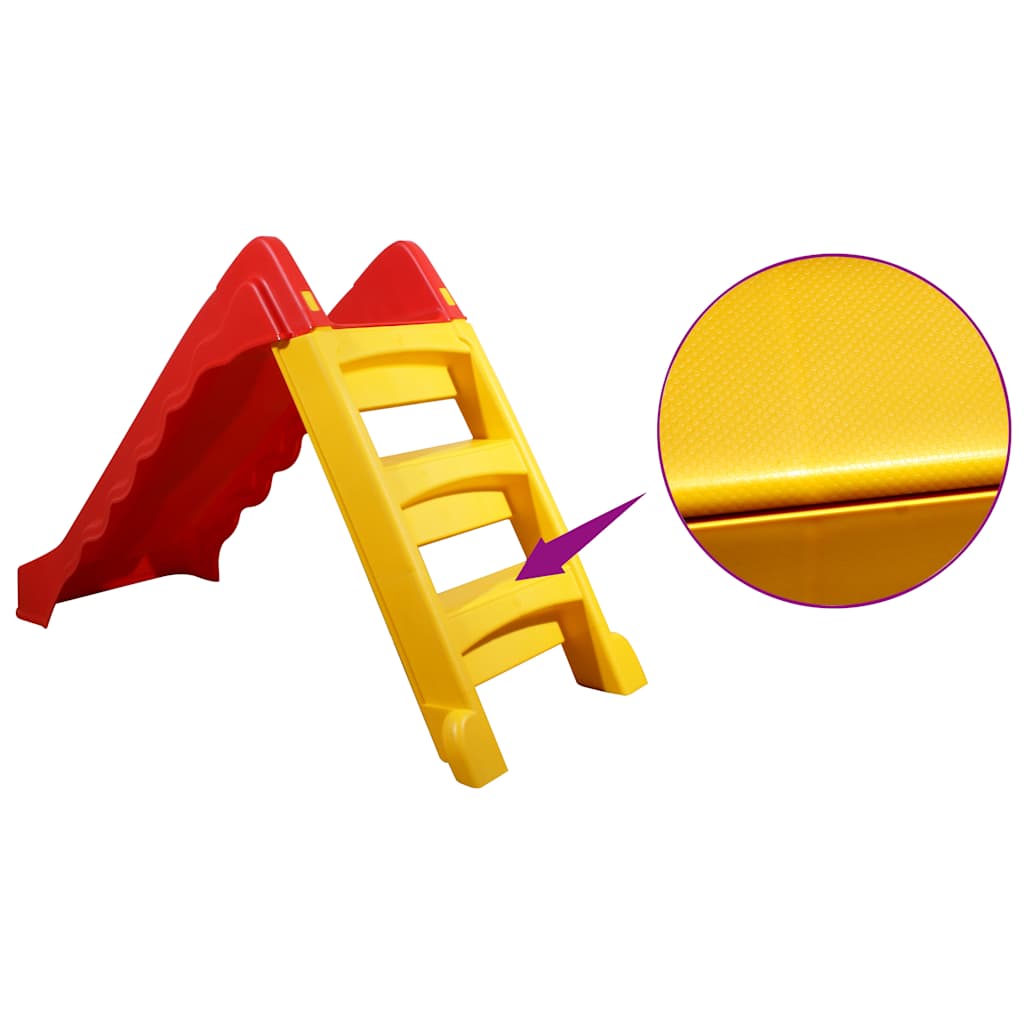 8720286084328_g_en_hd_5 vidaXL Foldable Slide for Kids Indoor Outdoor Red and Yellow - Image 6