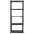 vidaXL Storage Shelf 5-Tier Black 71x38x170 cm Plastic - Image 4