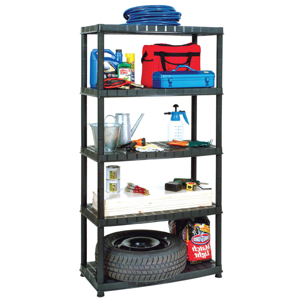8720286084359_g_en_hd_1 vidaXL Storage Shelf 5-Tier Black 85x40x185 cm Plastic - Image 4