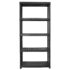 vidaXL Storage Shelf 5-Tier Black 91.5x45.7x185 cm Plastic - Image 4