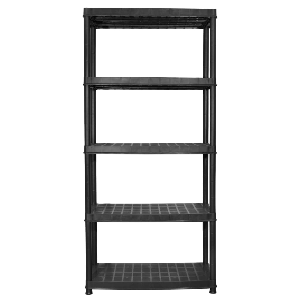 8720286084366_g_en_hd_2 vidaXL Storage Shelf 5-Tier Black 91.5x45.7x185 cm Plastic - Image 4