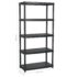 vidaXL Storage Shelf 5-Tier Black 91.5x45.7x185 cm Plastic - Image 7