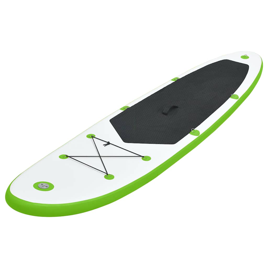 8720286087923_g_en_hd_1 vidaXL Inflatable Stand Up Paddleboard Set Green and White - Image 2