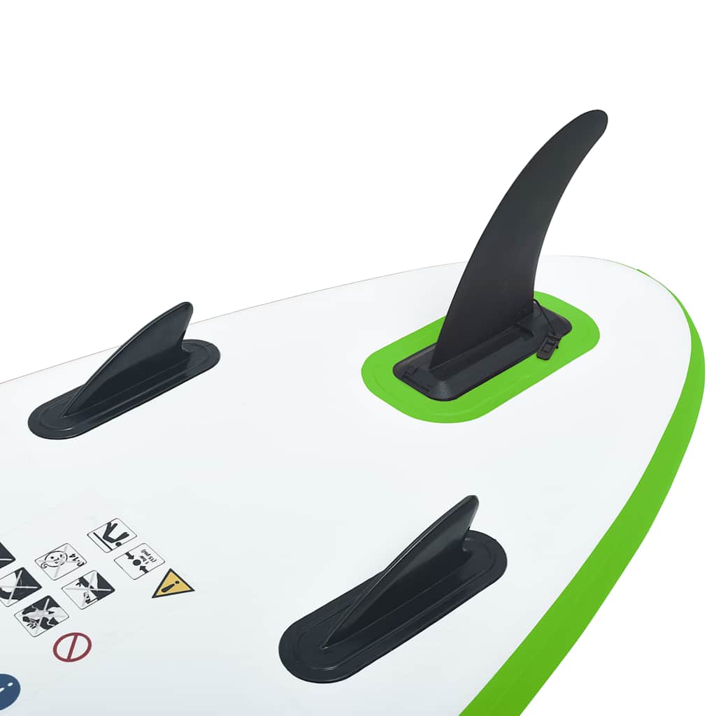 8720286087923_g_en_hd_4 vidaXL Inflatable Stand Up Paddleboard Set Green and White - Image 5