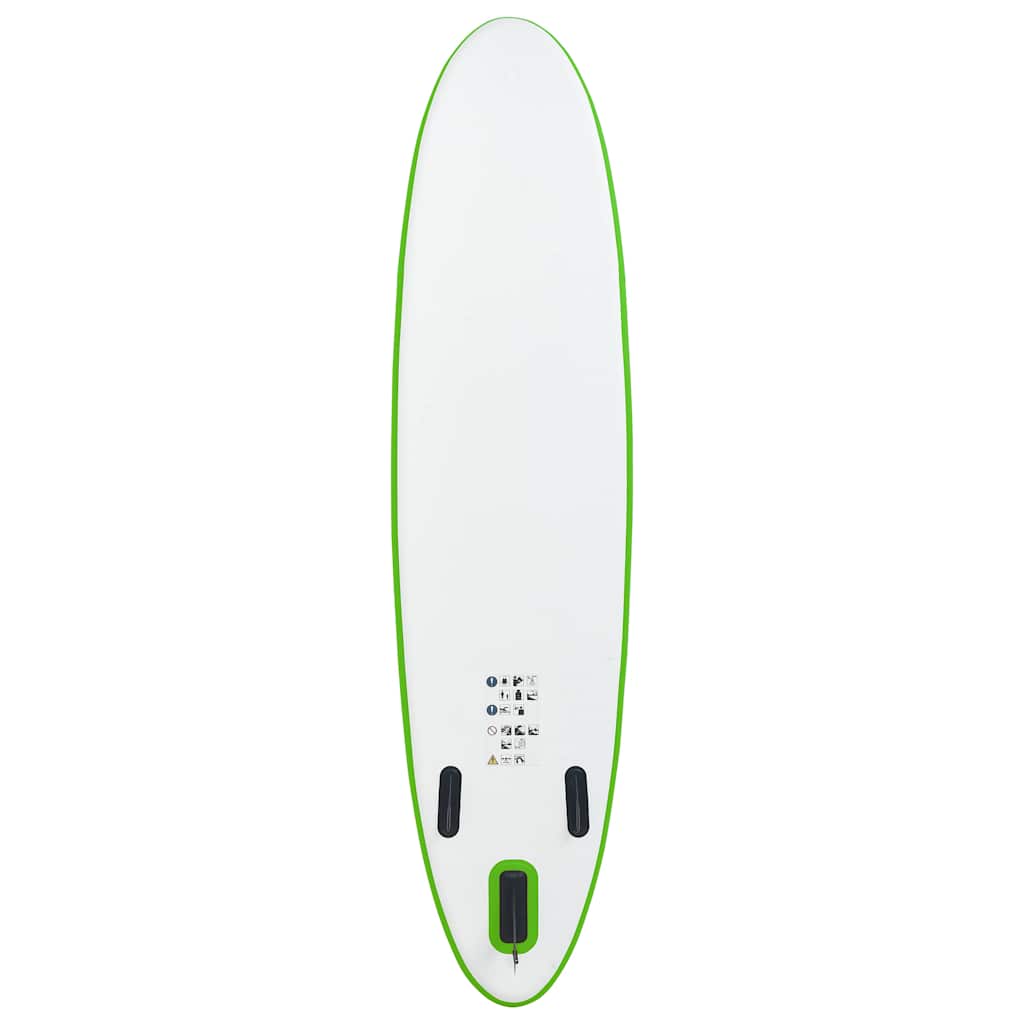 8720286087947_g_en_hd_2 vidaXL Inflatable Stand Up Paddle Board Set Green and White - Image 3