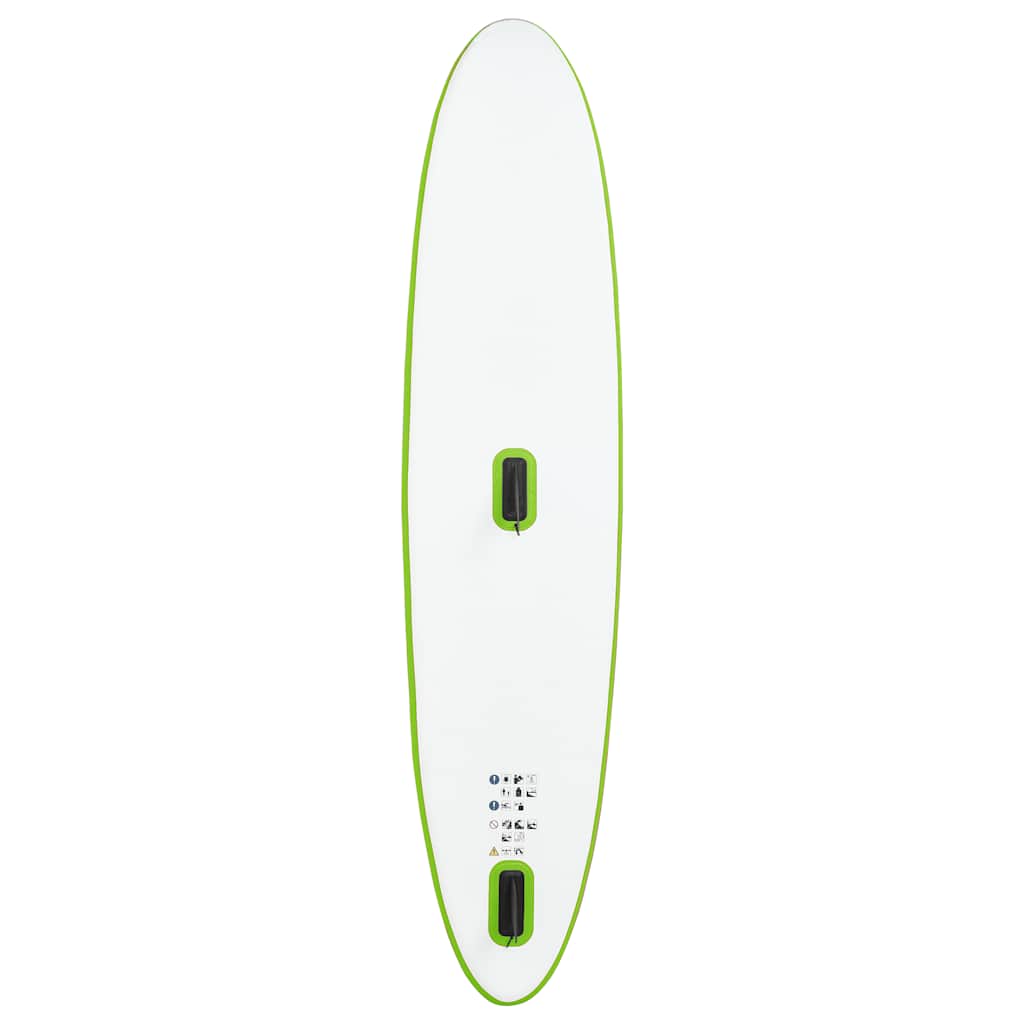 8720286087961_g_en_hd_6 vidaXL Inflatable Stand Up Paddleboard with Sail Set Green and White - Image 7