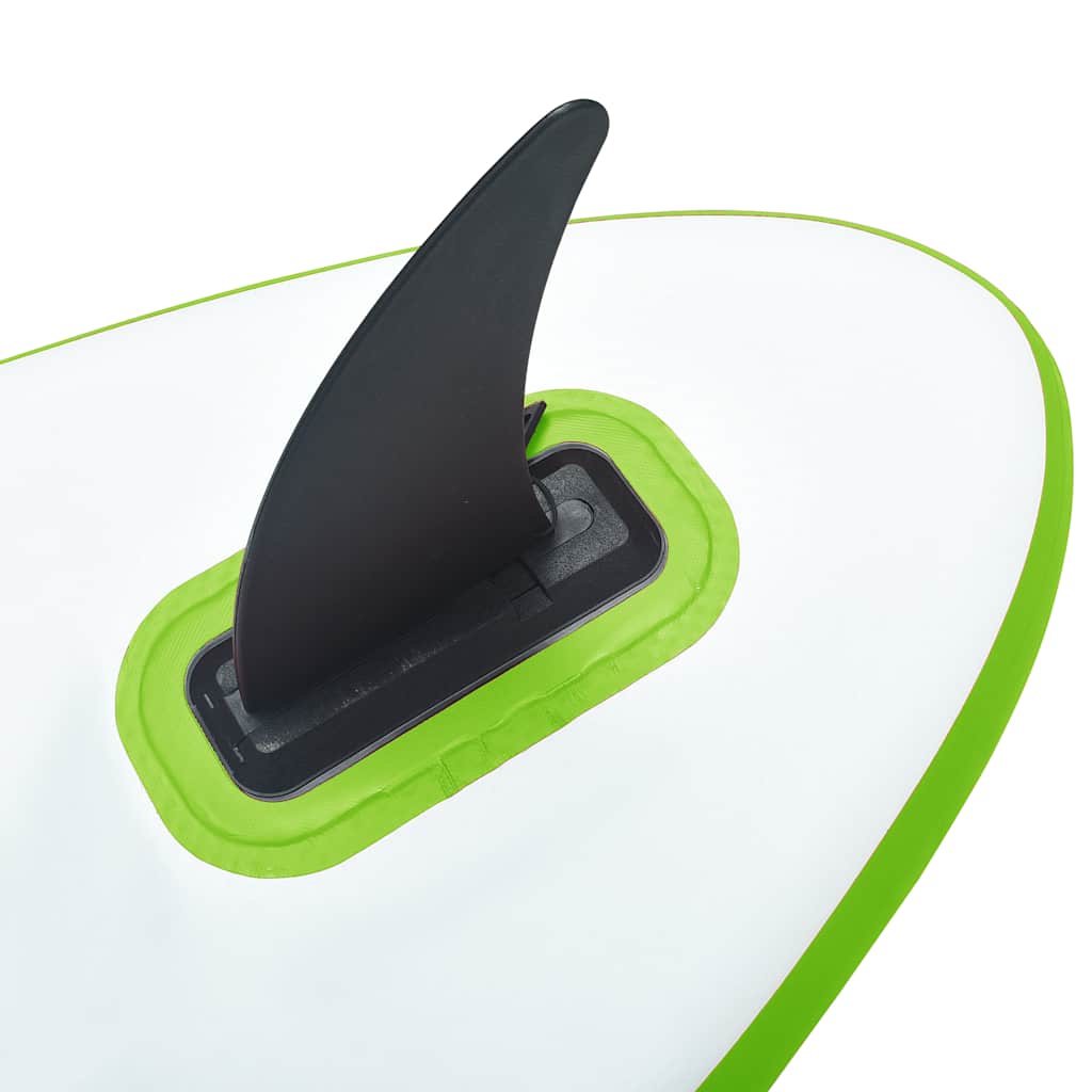 8720286087961_g_en_hd_9 vidaXL Inflatable Stand Up Paddleboard with Sail Set Green and White - Image 10