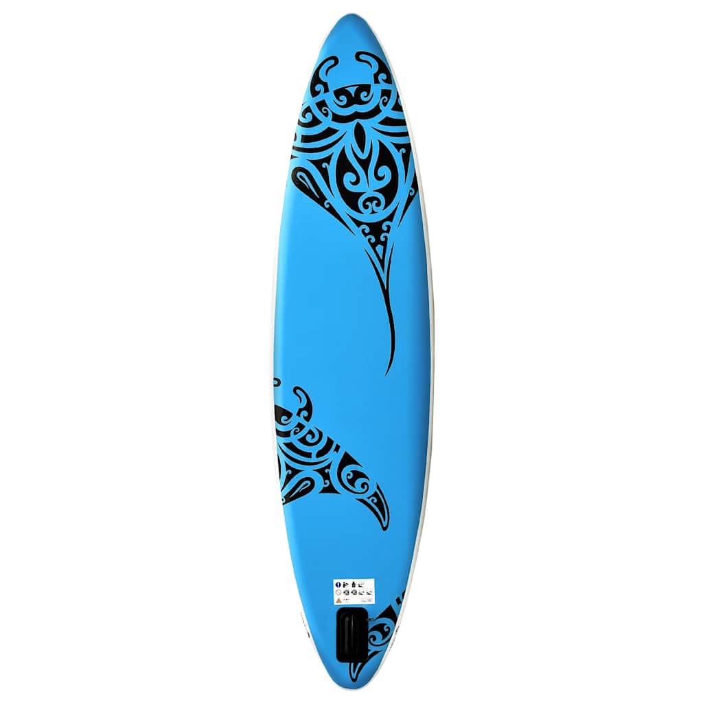 8720286087985_g_en_hd_2 vidaXL Inflatable Stand Up Paddleboard Set 305x76x15 cm Blue - Image 3