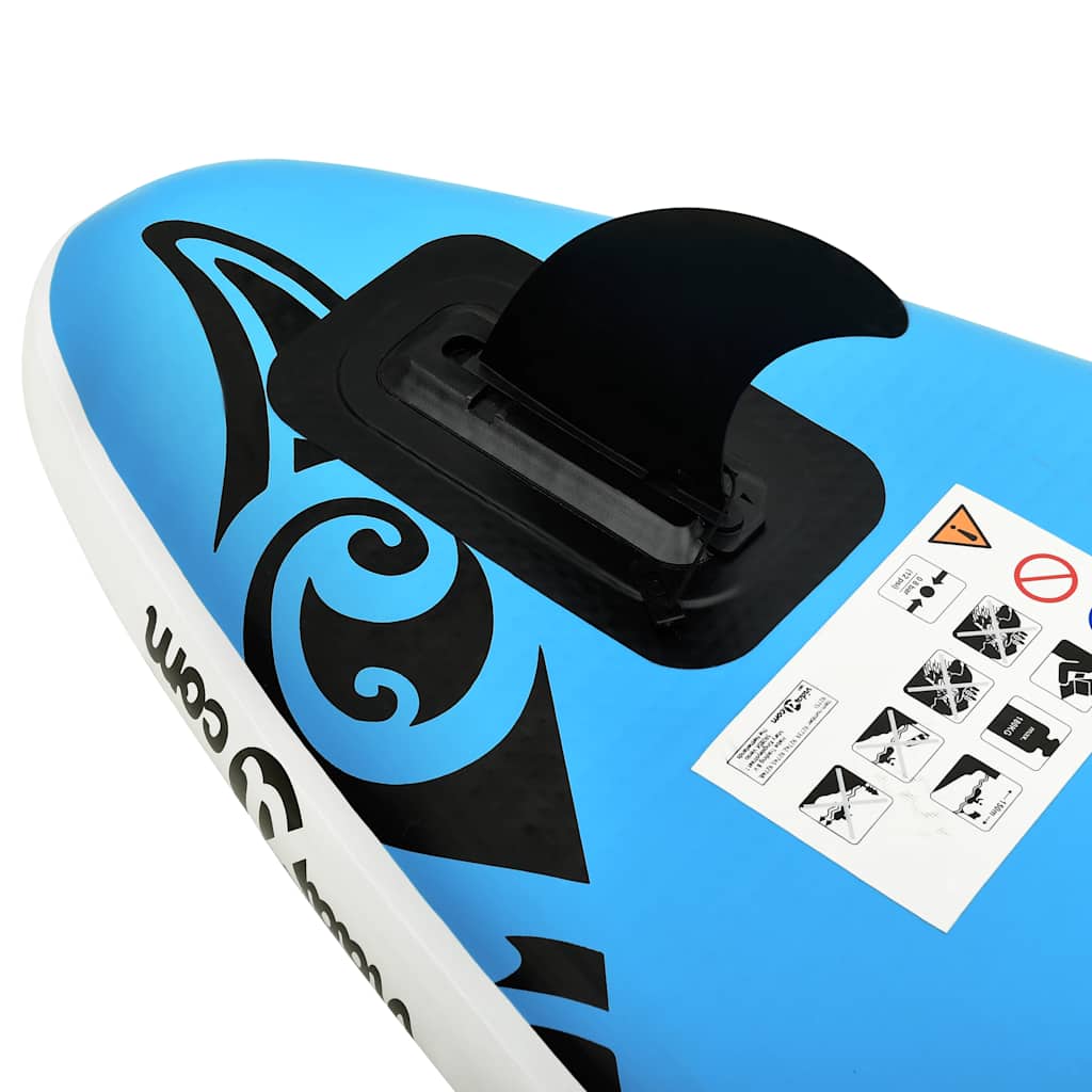 8720286087985_g_en_hd_6 vidaXL Inflatable Stand Up Paddleboard Set 305x76x15 cm Blue - Image 7