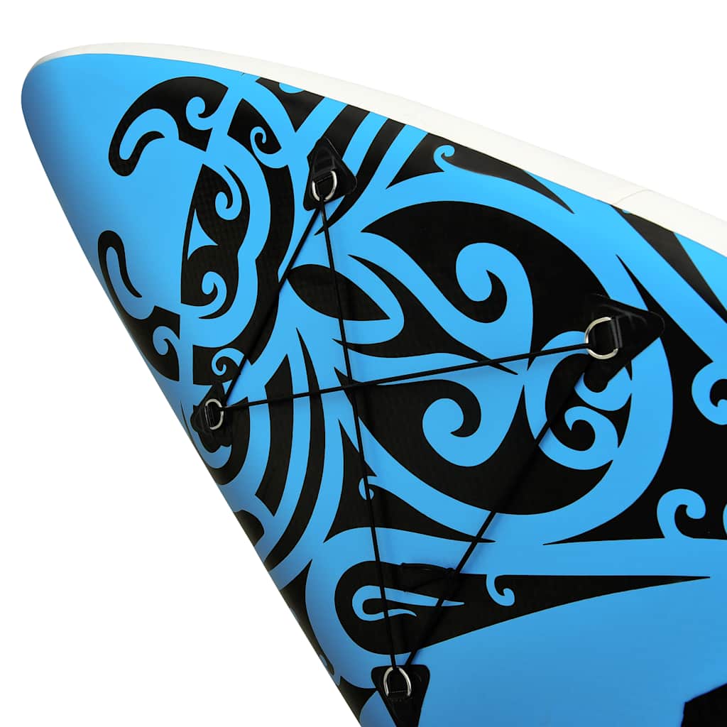 8720286087985_g_en_hd_7 vidaXL Inflatable Stand Up Paddleboard Set 305x76x15 cm Blue - Image 8