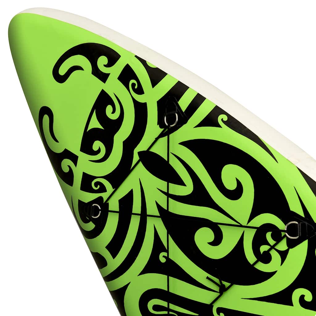 8720286088029_g_en_hd_8 vidaXL Inflatable Stand Up Paddleboard Set 320x76x15 cm Green - Image 9