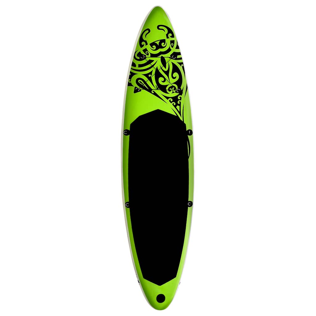 8720286088036_g_en_hd_2 vidaXL Inflatable Stand Up Paddleboard Set 366x76x15 cm Green - Image 3