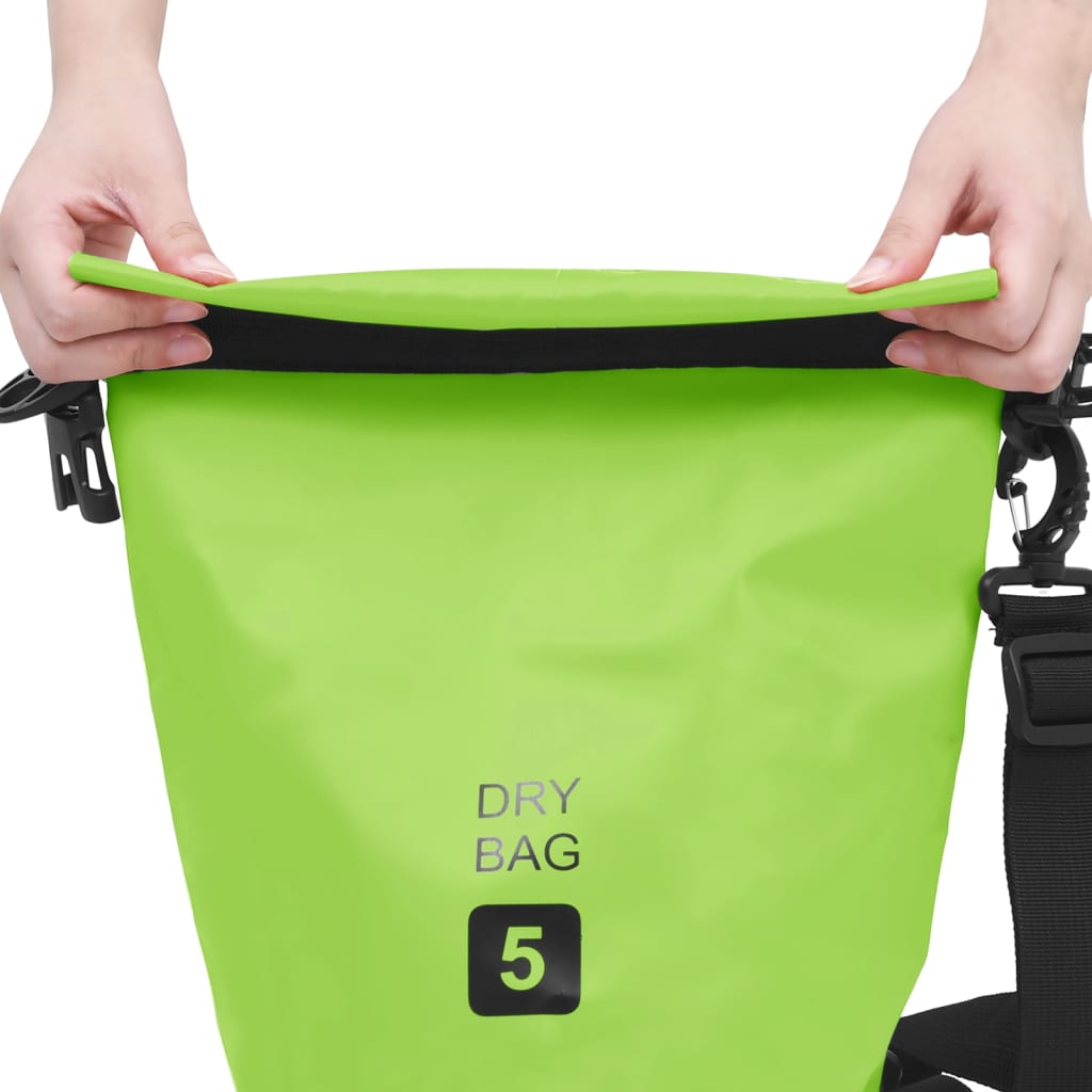 8720286088401_g_en_hd_1 vidaXL Dry Bag Green 5 L PVC - Image 2
