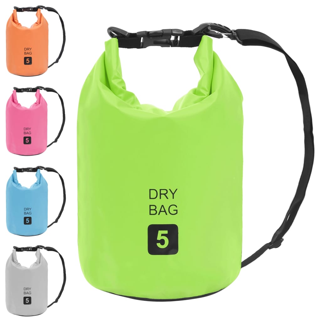 8720286088401_g_en_hd_8 vidaXL Dry Bag Green 5 L PVC - Image 9