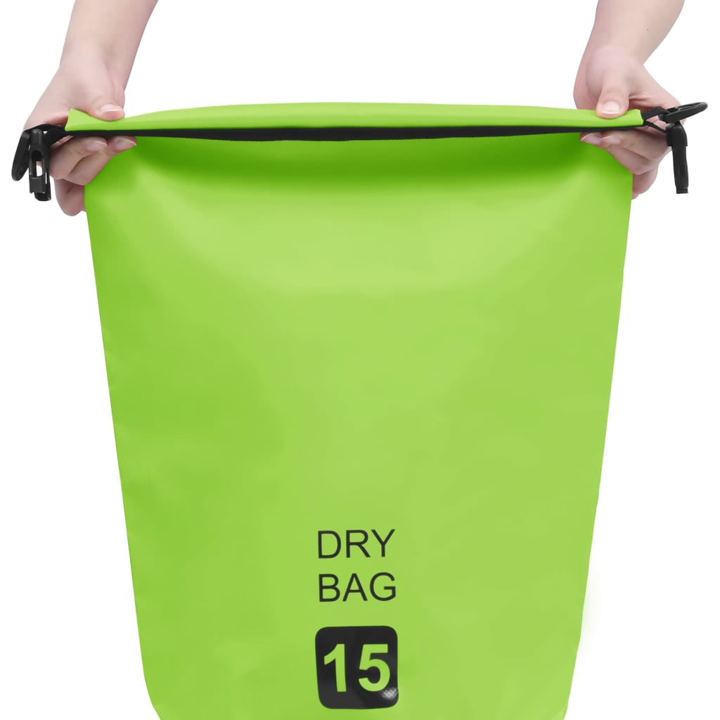 8720286088425_g_en_hd_1 vidaXL Dry Bag Green 15 L PVC - Image 2