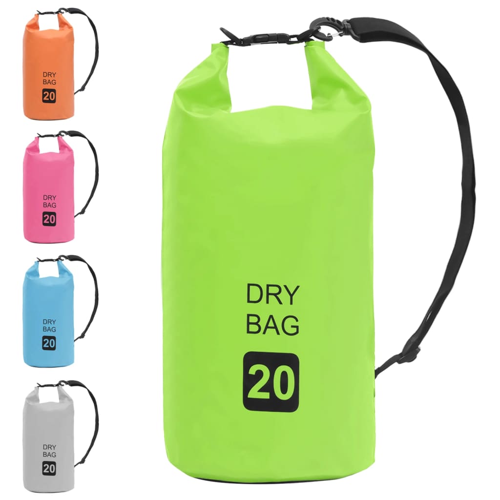 8720286088432_g_en_hd_8 vidaXL Dry Bag Green 20 L PVC - Image 9