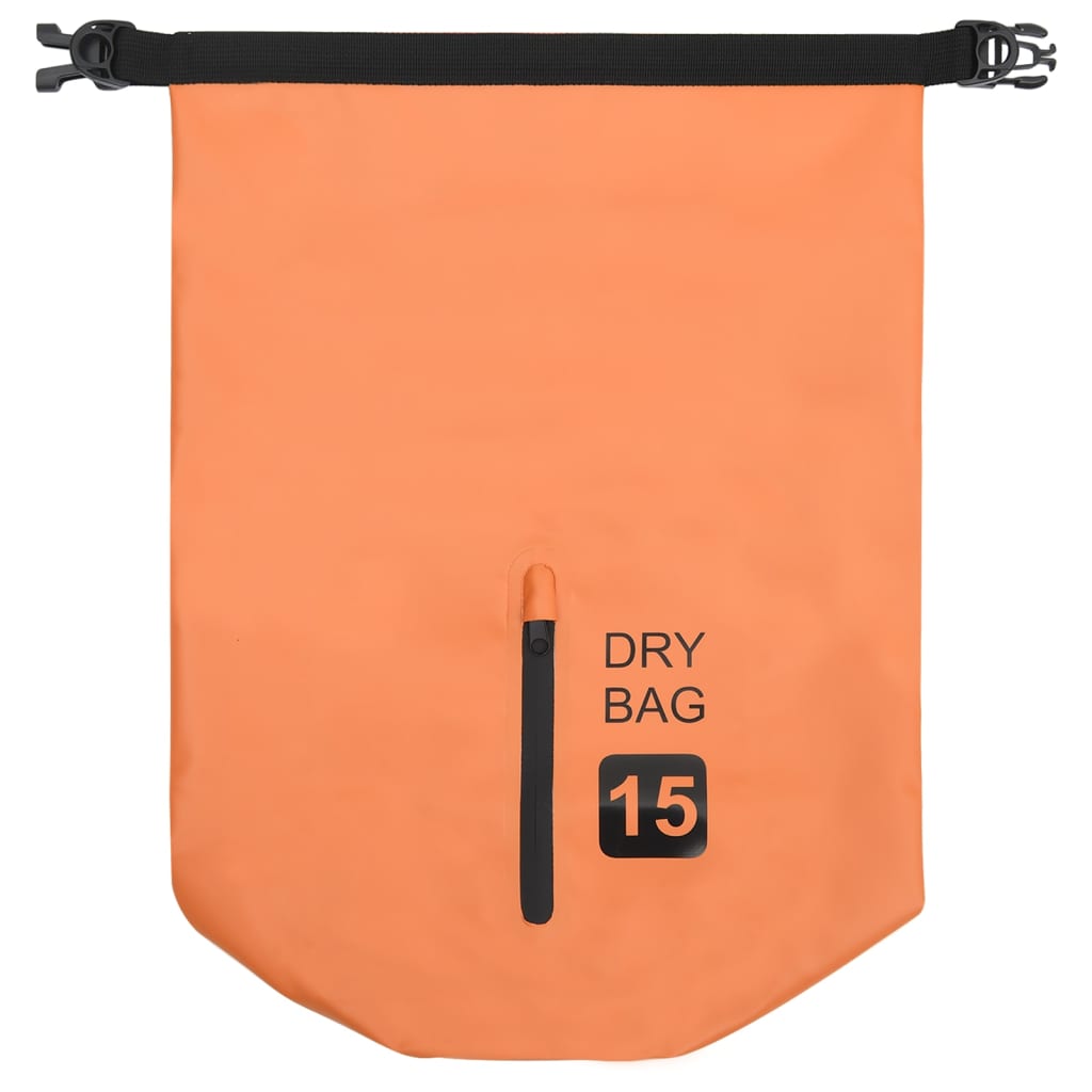 8720286088456_g_en_hd_2 vidaXL Dry Bag with Zipper Orange 15 L PVC - Image 3