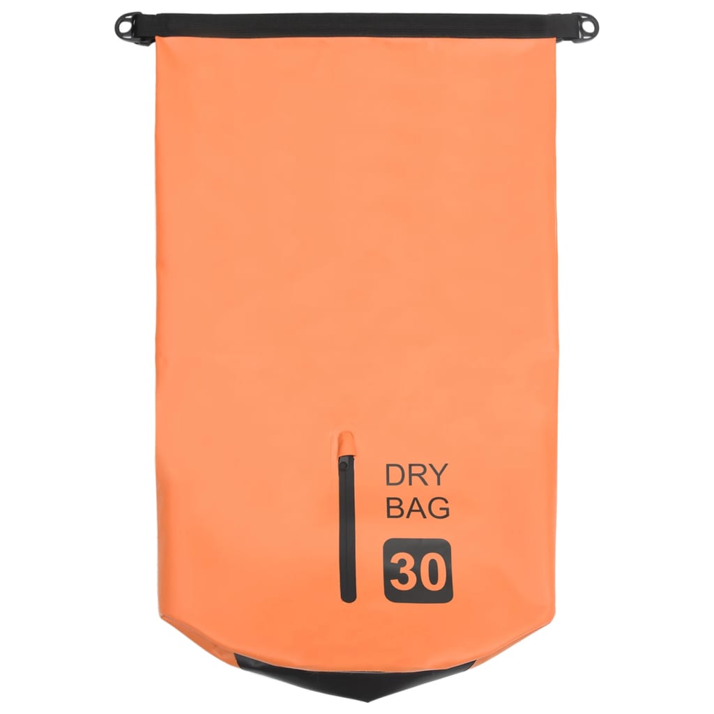 8720286088470_g_en_hd_2 vidaXL Dry Bag with Zipper Orange 30 L PVC - Image 3