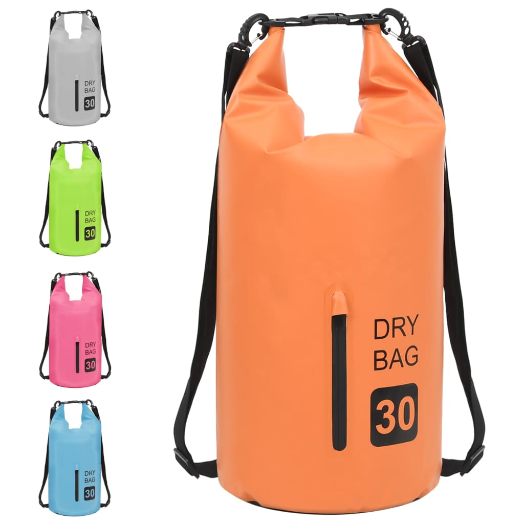 8720286088470_g_en_hd_8 vidaXL Dry Bag with Zipper Orange 30 L PVC - Image 9