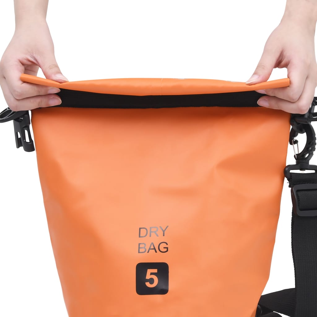 8720286088487_g_en_hd_1 vidaXL Dry Bag Orange 5 L PVC - Image 2
