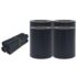 vidaXL Garden Privacy Screens 4 pcs PVC 35x0.19 m Matte Dark Grey - Image 2