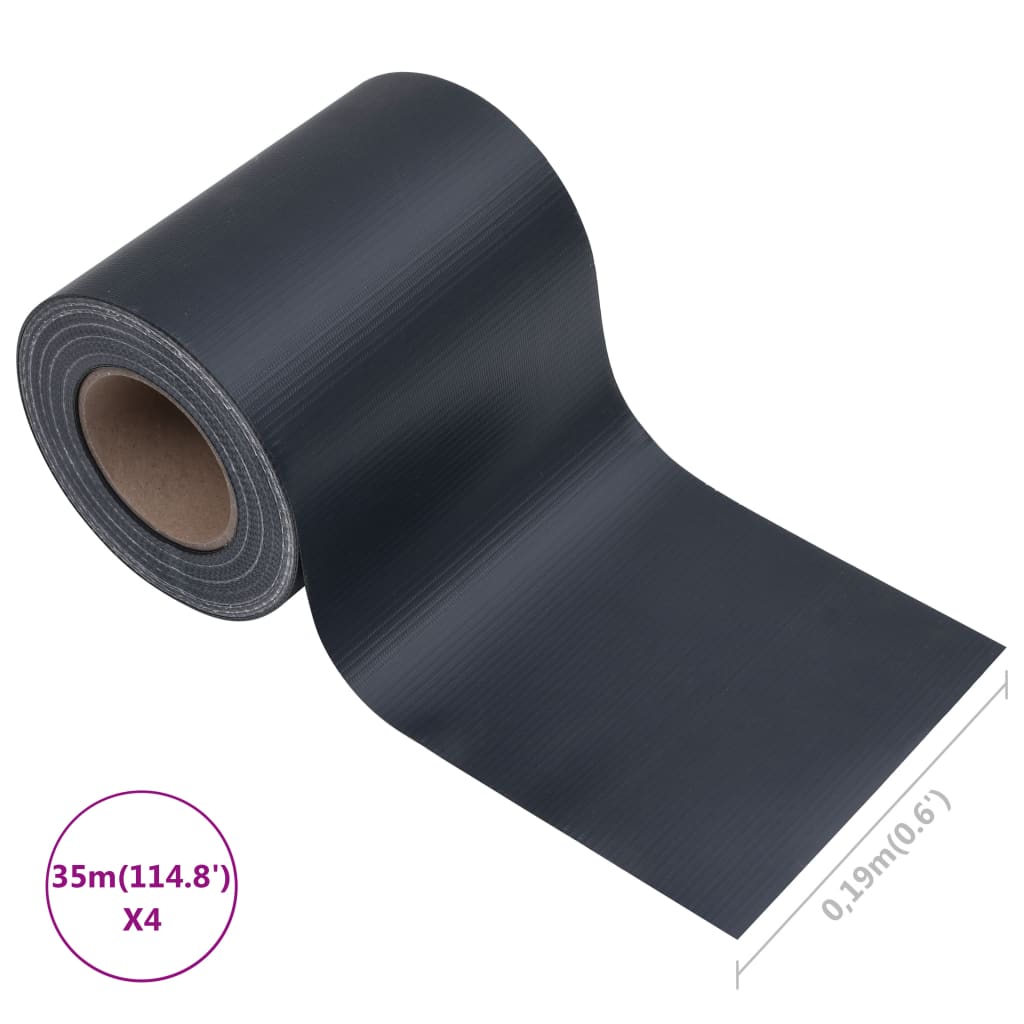 8720286089217_g_en_hd_8 vidaXL Garden Privacy Screens 4 pcs PVC 35x0.19 m Matte Dark Grey - Image 10