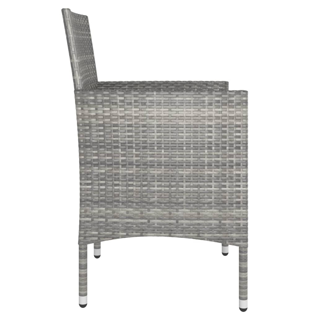 8720286089880_g_en_hd_3 vidaXL 4 Piece Garden Chair and Stool Set Poly Rattan Grey - Image 5