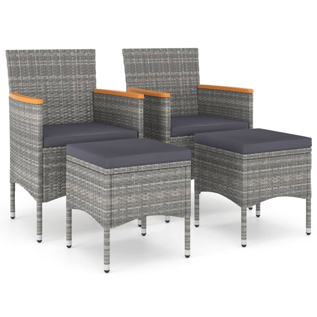 8720286089927_a_en_hd_1 vidaXL 4 Piece Garden Chair and Stool Set Poly Rattan Grey - Image 2