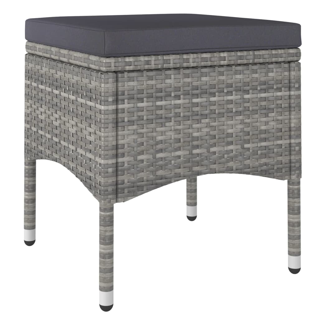 8720286089927_g_en_hd_5 vidaXL 4 Piece Garden Chair and Stool Set Poly Rattan Grey - Image 7