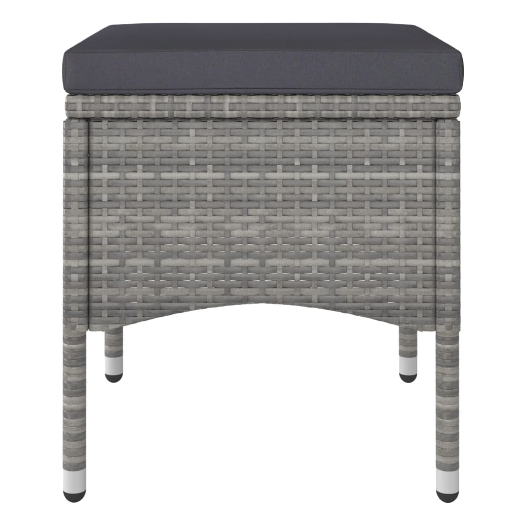 8720286089927_g_en_hd_6 vidaXL 4 Piece Garden Chair and Stool Set Poly Rattan Grey - Image 8