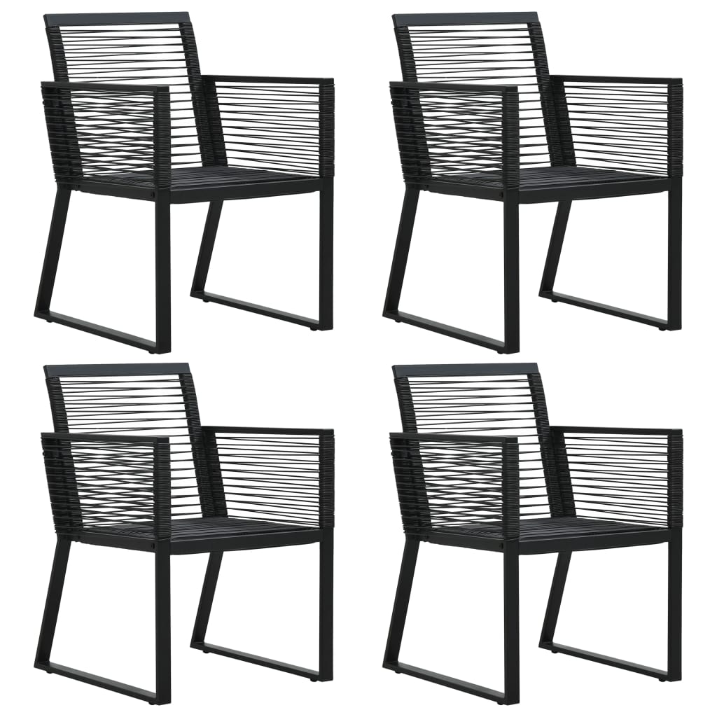 8720286090220_a_en_hd_1 vidaXL Garden Chairs 4 pcs Rope Rattan Black - Image 1