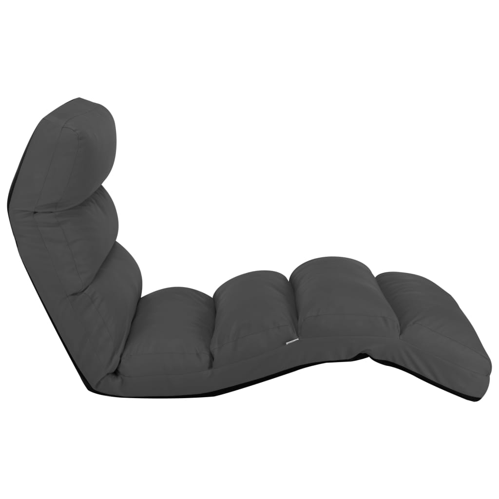 8720286104095_g_en_hd_2 vidaXL Folding Floor Chair Anthracite Faux Leather - Image 3